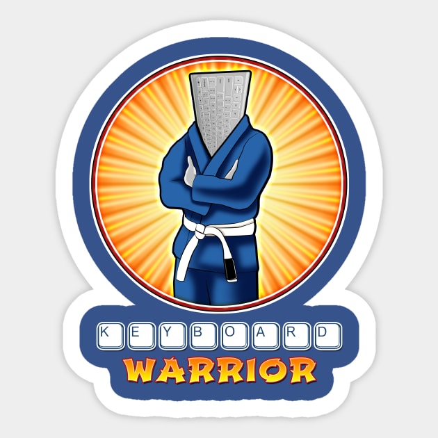 Keyboard Warrior Sticker by GuardUp